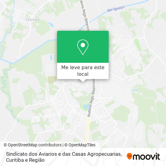 Sindicato dos Aviarios e das Casas Agropecuarias mapa