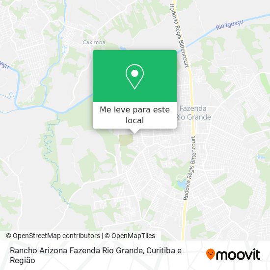 Rancho Arizona Fazenda Rio Grande mapa