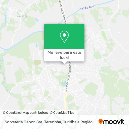 Sorveteria Gebon Sta. Terezinha mapa