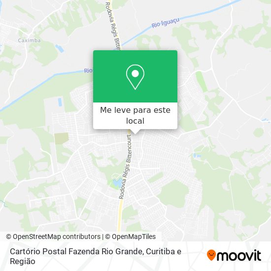 Cartório Postal Fazenda Rio Grande mapa