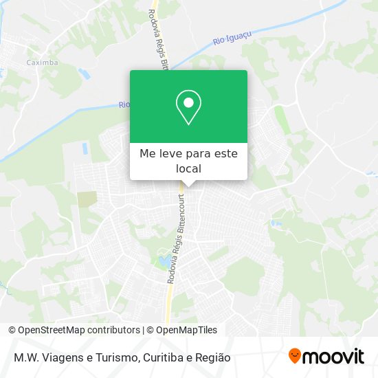 M.W. Viagens e Turismo mapa