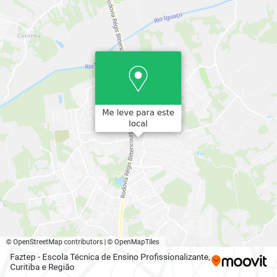 Faztep - Escola Técnica de Ensino Profissionalizante mapa