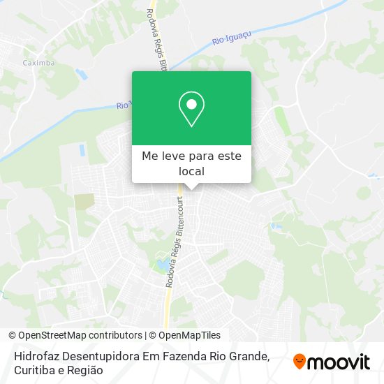 Hidrofaz Desentupidora Em Fazenda Rio Grande mapa