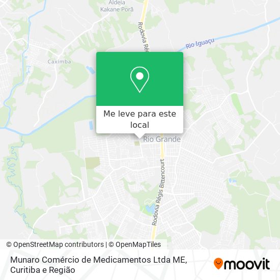 Munaro Comércio de Medicamentos Ltda ME mapa