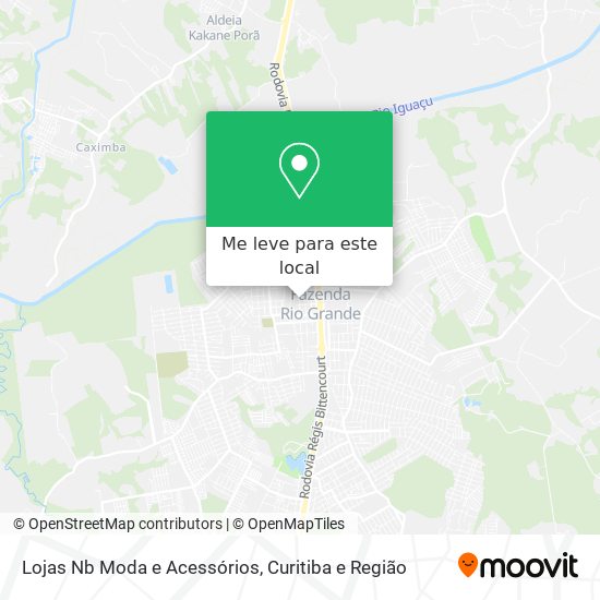 Lojas Nb Moda e Acessórios mapa
