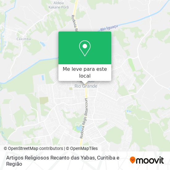Artigos Religiosos Recanto das Yabas mapa