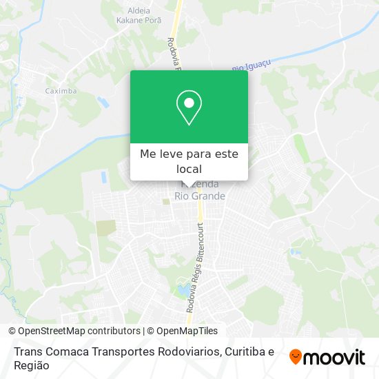 Trans Comaca Transportes Rodoviarios mapa