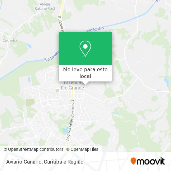 Aviário Canário mapa