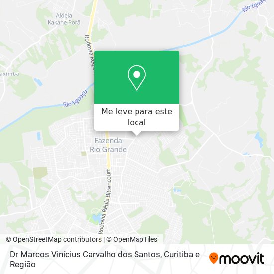 Dr Marcos Vinícius Carvalho dos Santos mapa
