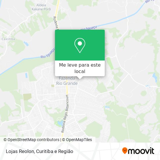 Lojas Reolon mapa