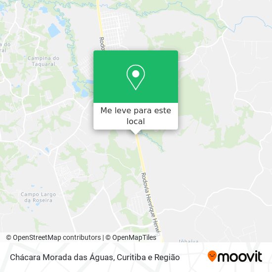 Chácara Morada das Águas mapa
