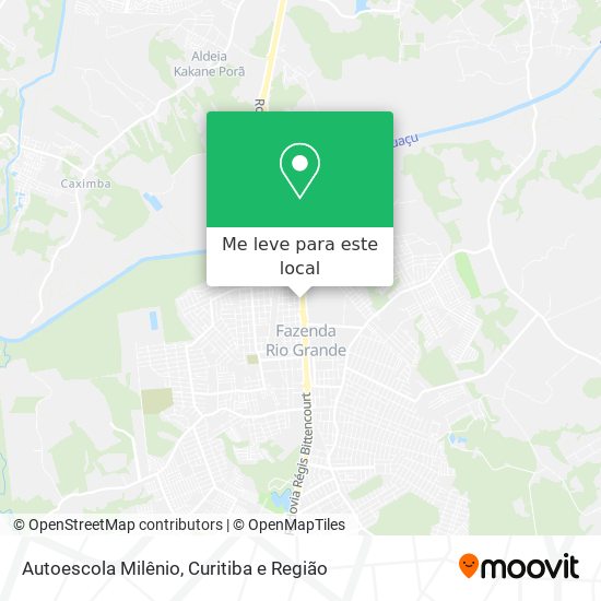 Autoescola Milênio mapa