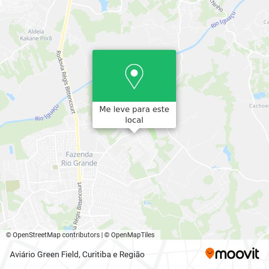 Aviário Green Field mapa