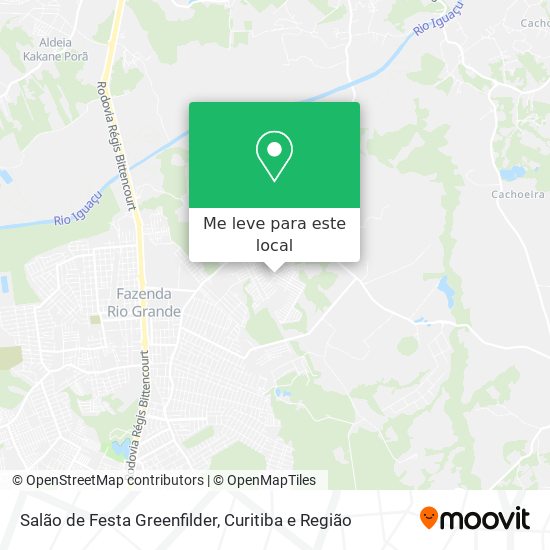 Salão de Festa Greenfilder mapa