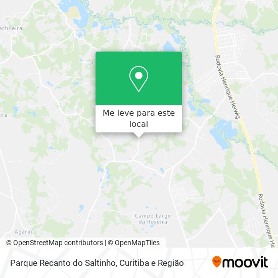 Parque Recanto do Saltinho mapa