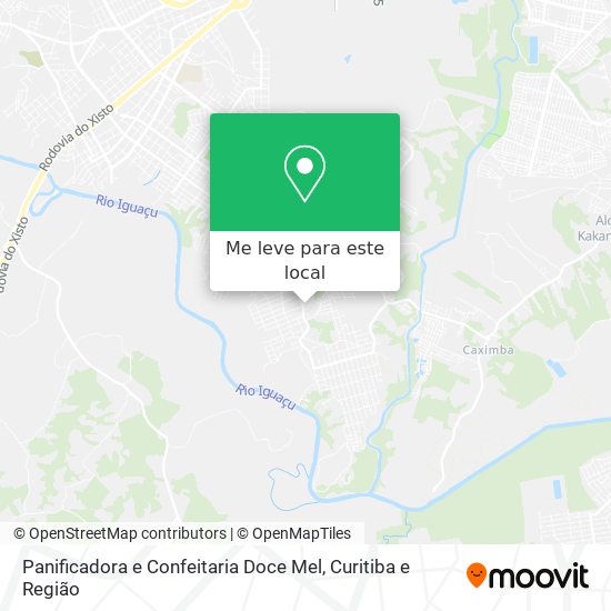 Panificadora e Confeitaria Doce Mel mapa