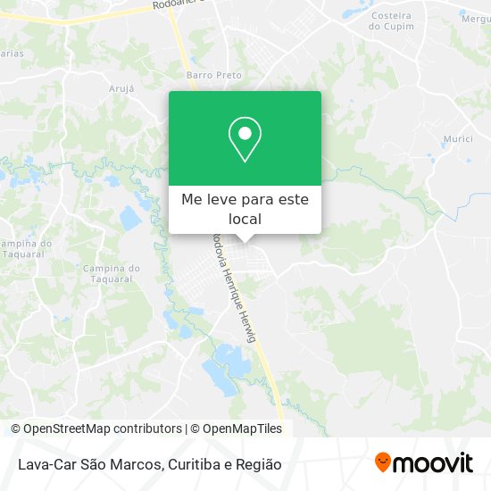 Lava-Car São Marcos mapa