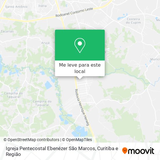 Igreja Pentecostal Ebenézer São Marcos mapa