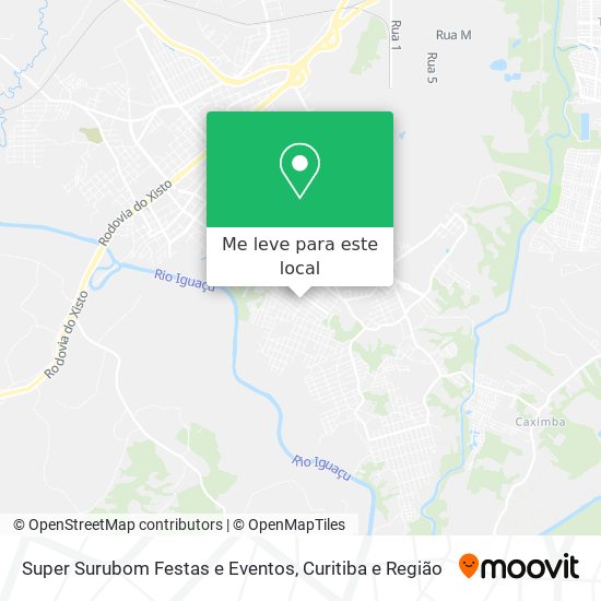 Super Surubom Festas e Eventos mapa