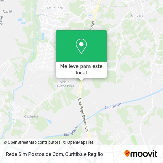 Rede Sim Postos de Com mapa