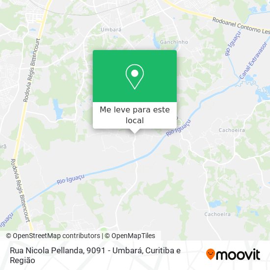 Rua Nicola Pellanda, 9091 - Umbará mapa