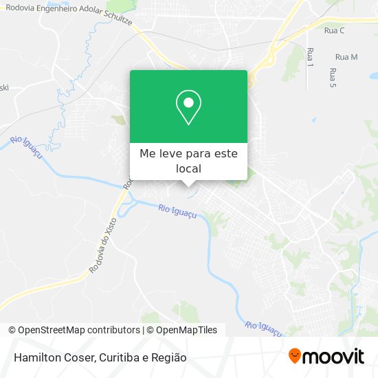 Hamilton Coser mapa