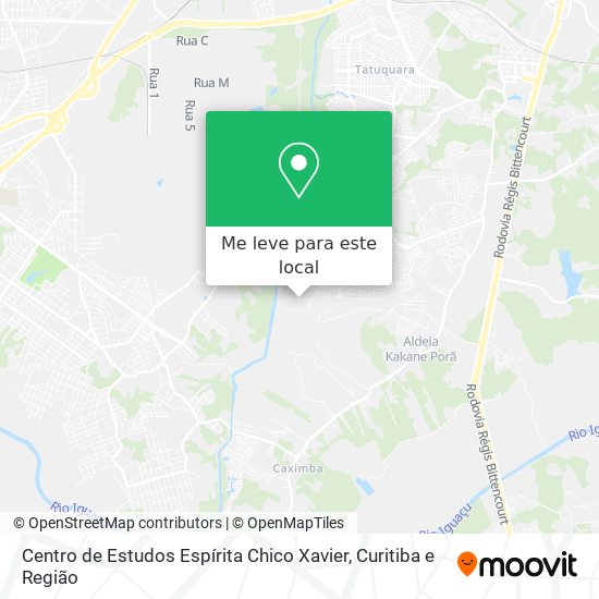 Centro de Estudos Espírita Chico Xavier mapa