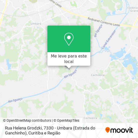 Rua Helena Grodzki, 7330 - Umbara (Estrada do Ganchinho) mapa