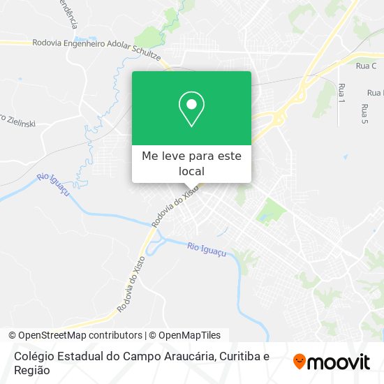 Colégio Estadual do Campo Araucária mapa