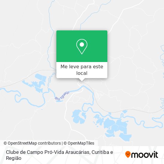 Clube de Campo Pró-Vida Araucárias mapa