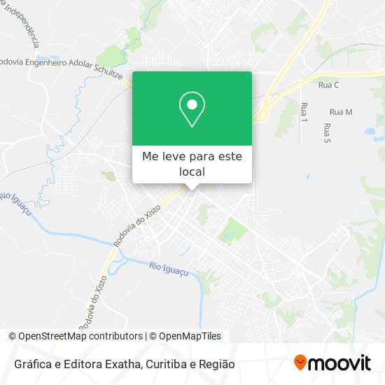 Gráfica e Editora Exatha mapa