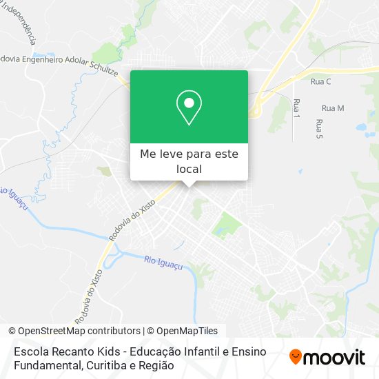 Escola Recanto Kids - Educação Infantil e Ensino Fundamental mapa