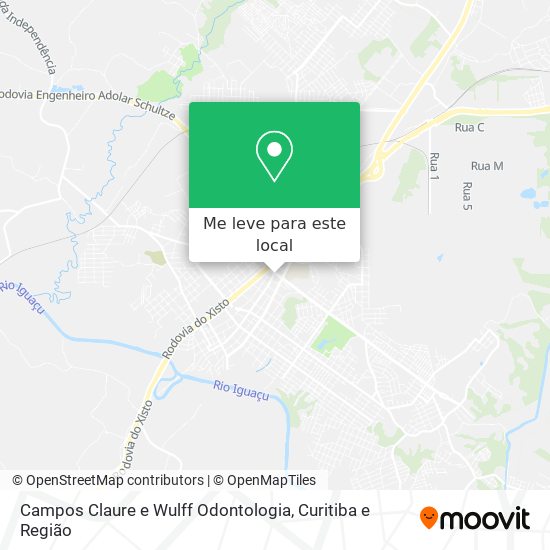 Campos Claure e Wulff Odontologia mapa