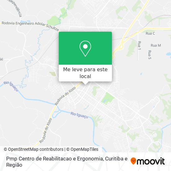 Pmp Centro de Reabilitacao e Ergonomia mapa