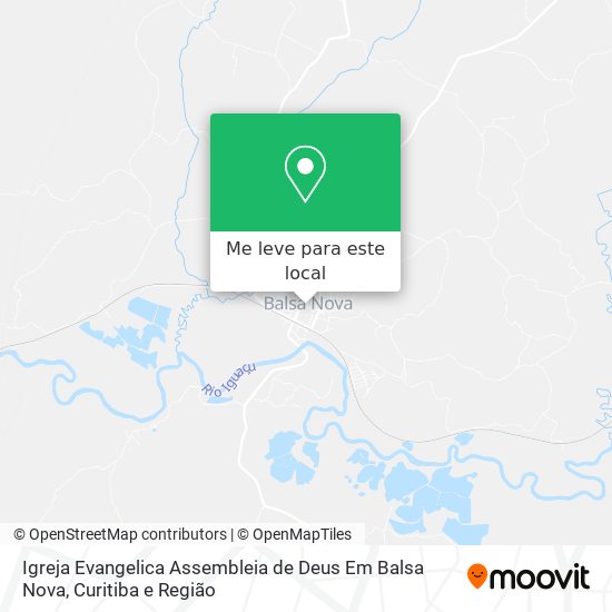 Igreja Evangelica Assembleia de Deus Em Balsa Nova mapa