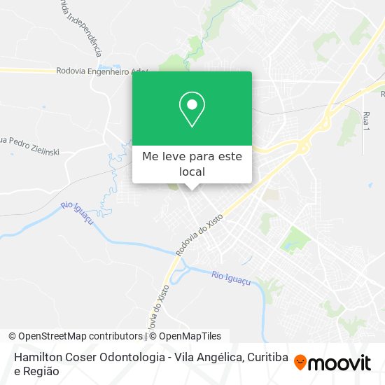 Hamilton Coser Odontologia - Vila Angélica mapa