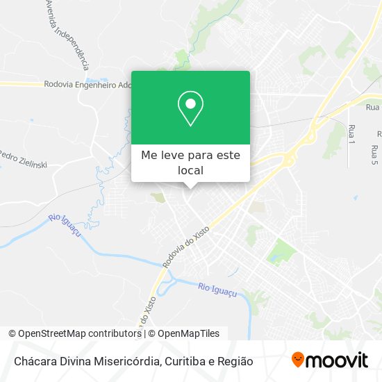Chácara Divina Misericórdia mapa