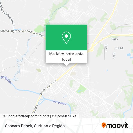 Chácara Panek mapa