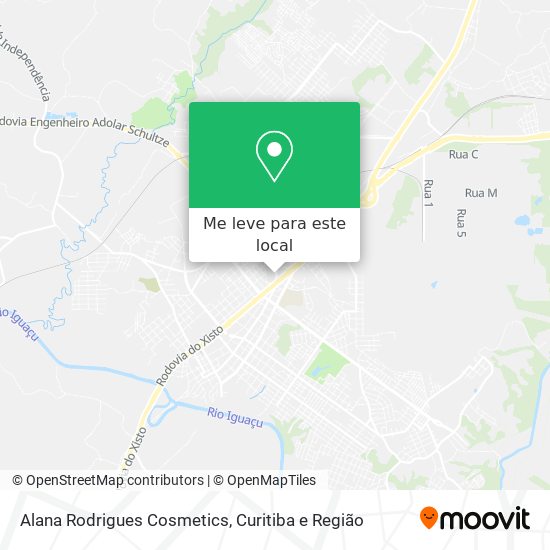 Alana Rodrigues Cosmetics mapa