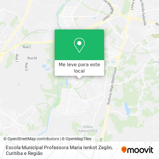 Escola Municipal Professora Maria Ienkot Zeglin mapa
