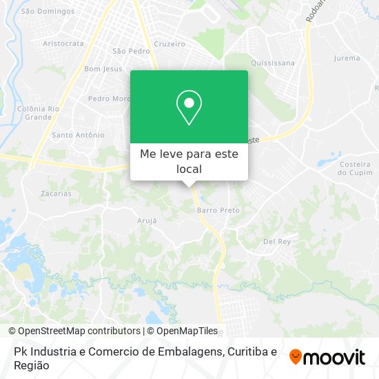 Pk Industria e Comercio de Embalagens mapa