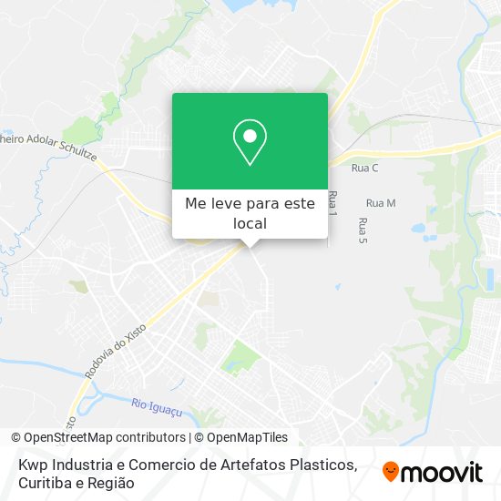 Kwp Industria e Comercio de Artefatos Plasticos mapa