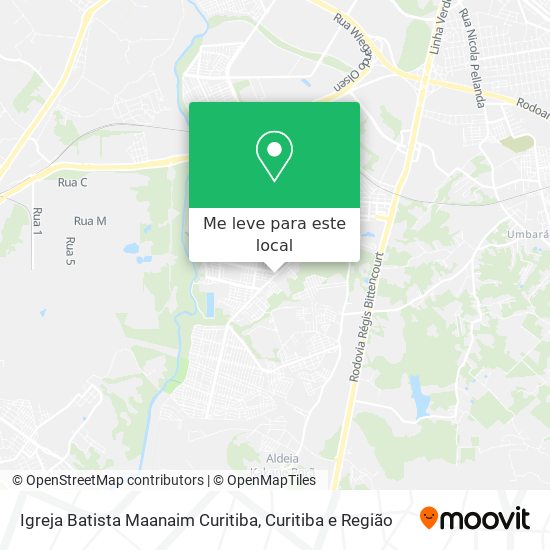 Igreja Batista Maanaim Curitiba mapa