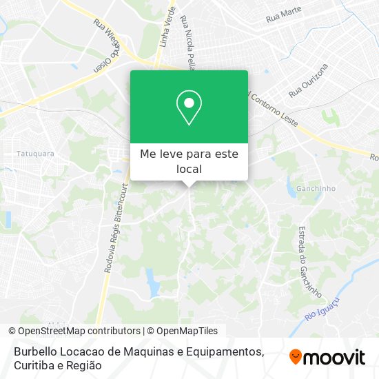 Burbello Locacao de Maquinas e Equipamentos mapa