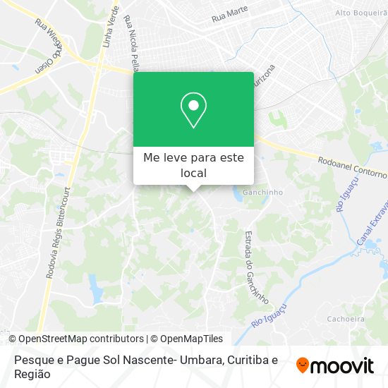 Pesque e Pague Sol Nascente- Umbara mapa