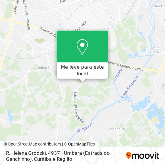 R. Helena Grodzki, 4937 - Umbara (Estrada do Ganchinho) mapa