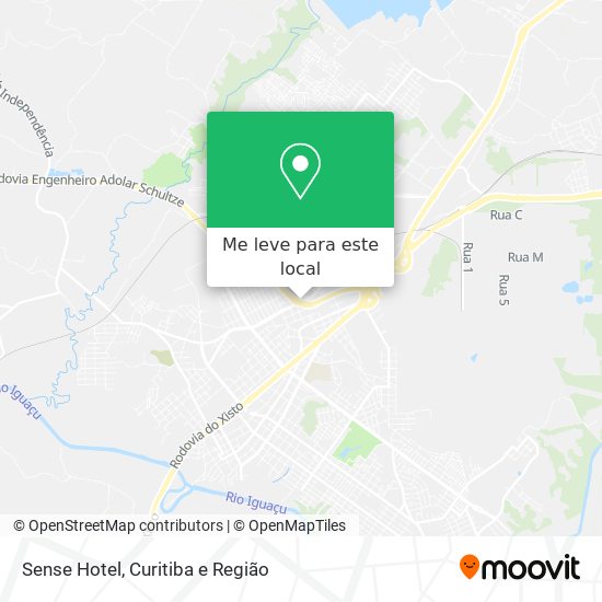Sense Hotel mapa