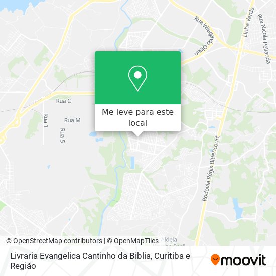 Livraria Evangelica Cantinho da Biblia mapa