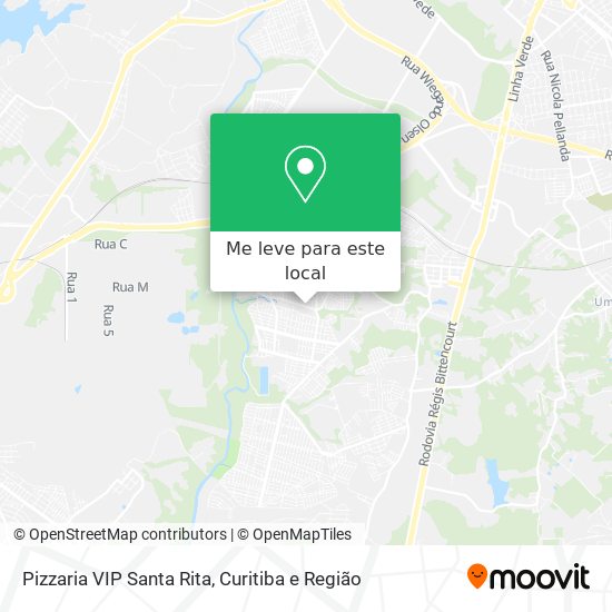 Pizzaria VIP Santa Rita mapa