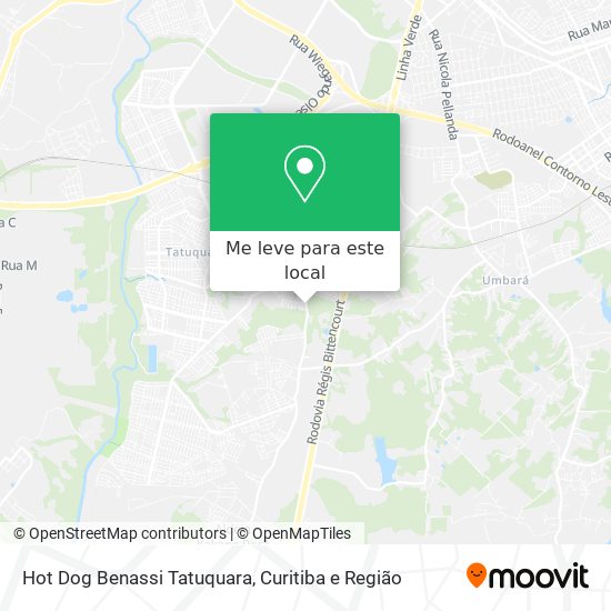 Hot Dog Benassi Tatuquara mapa
